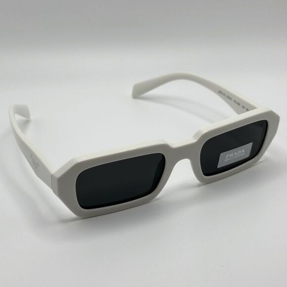 PRADA Sunglasses PR A12S 17K08Z White/Dark Grey Unisex NEW - Picture 7 of 13